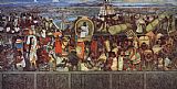 Diego Rivera The Great City of Tenochtitlan painting
